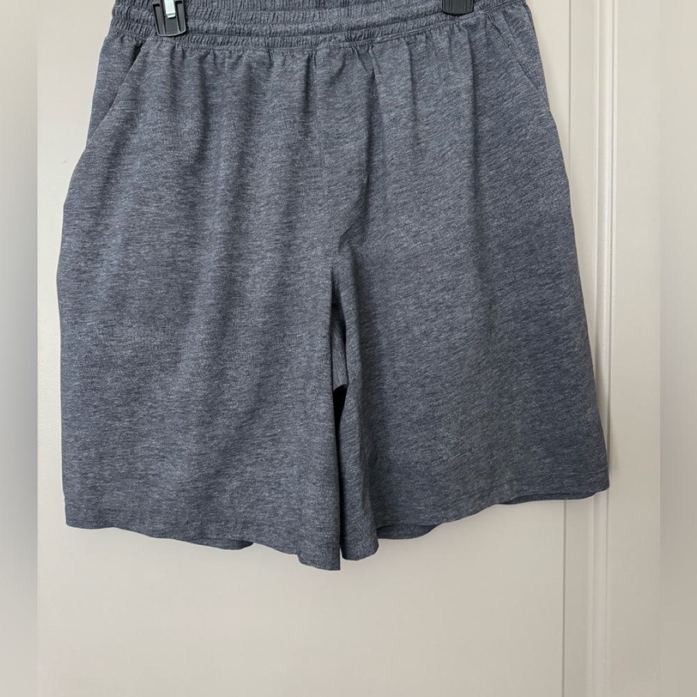 Lululemon Large shorts Gray NO liner Excellent condition! Small zipper pocket.